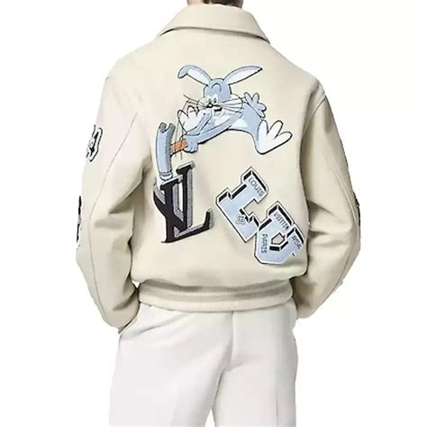 louis vuitton leather jacket white